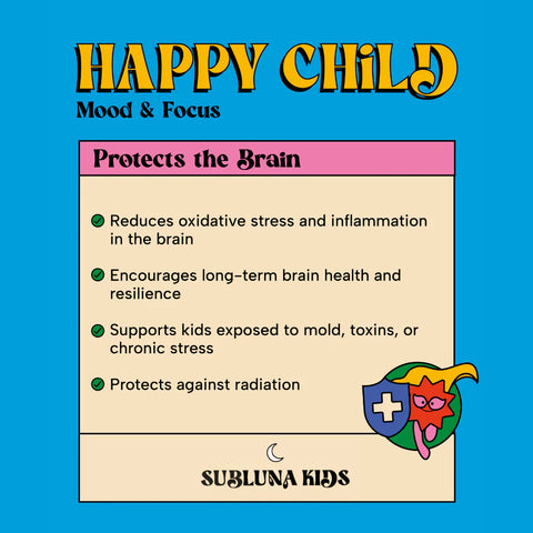 SubLuna Happy Child: Mood & Brain Gummy - Pina Colada Flavor Gummies Goodie Vibes