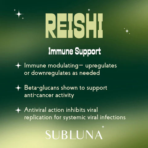 SubLuna Reishi Mushroom Triple Extract® with Nano Extraction Technology Supplement SubLuna