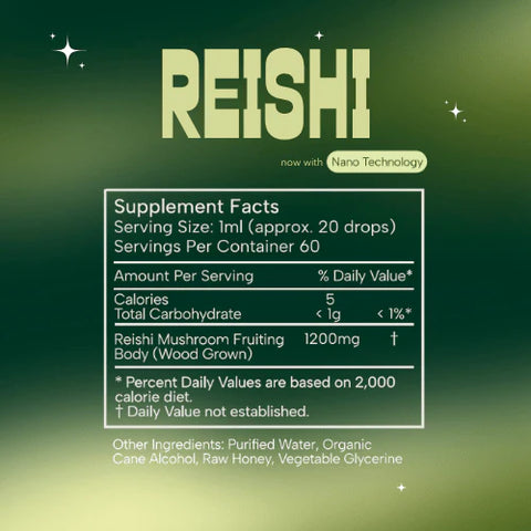 SubLuna Reishi Mushroom Triple Extract® with Nano Extraction Technology Supplement SubLuna