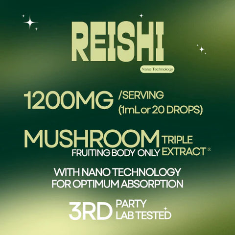 SubLuna Reishi Mushroom Triple Extract® with Nano Extraction Technology Supplement SubLuna