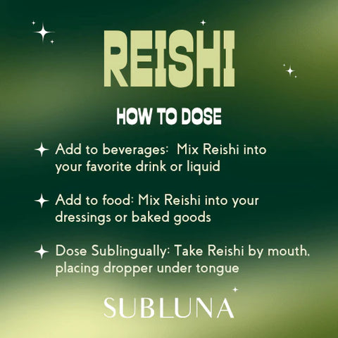 SubLuna Reishi Mushroom Triple Extract® with Nano Extraction Technology Supplement SubLuna