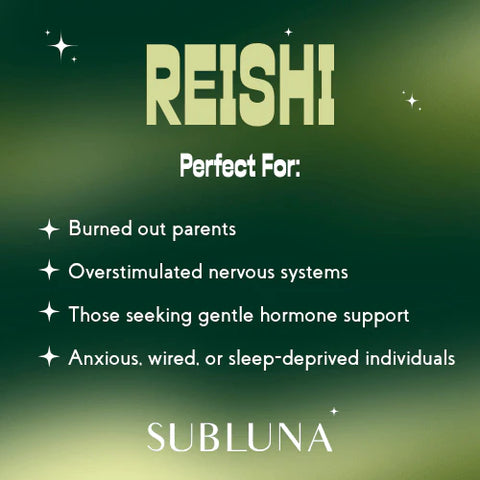 SubLuna Reishi Mushroom Triple Extract® with Nano Extraction Technology Supplement SubLuna