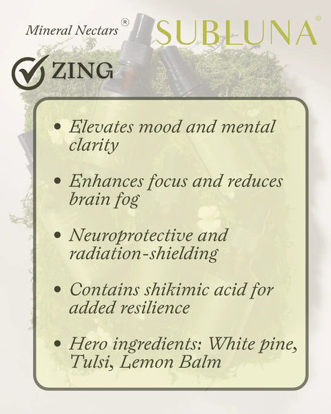 SubLuna ZING: Focus and Brain Support (El Animo)