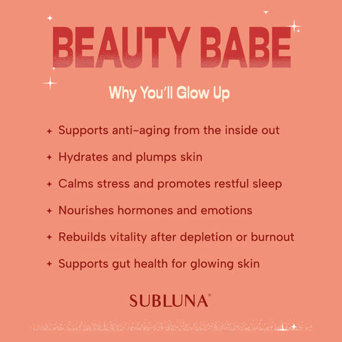 SubLuna Beauty Babe Gummy Dietary Supplement Goodie Vibes