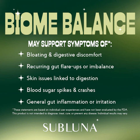 SubLuna Biome Balance: Gut Inflammation & Microbiome Support