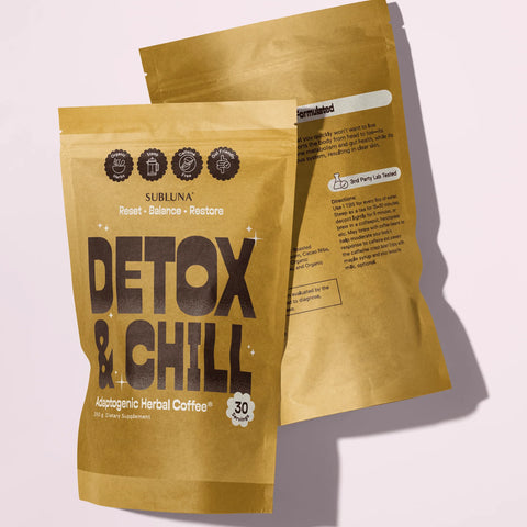 SubLuna Detox & Chill: Adaptogenic Herbal Coffee Dietary Supplement SubLuna