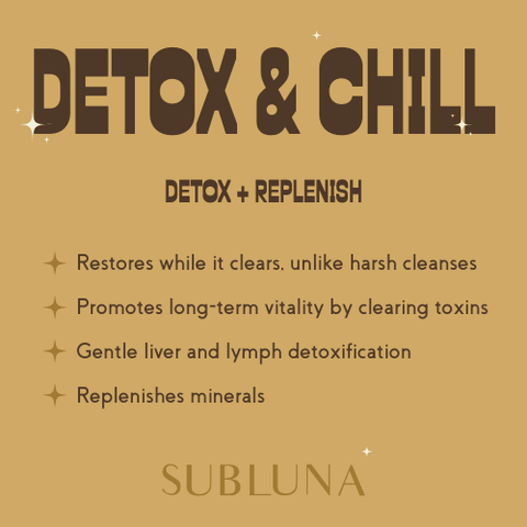 SubLuna Detox & Chill: Adaptogenic Herbal Coffee Dietary Supplement SubLuna