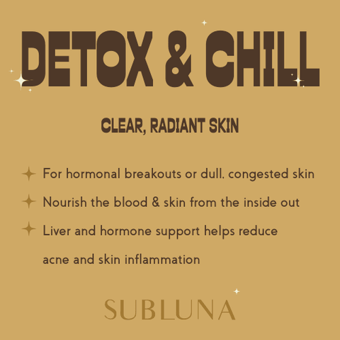 SubLuna Detox & Chill: Adaptogenic Herbal Coffee Dietary Supplement SubLuna