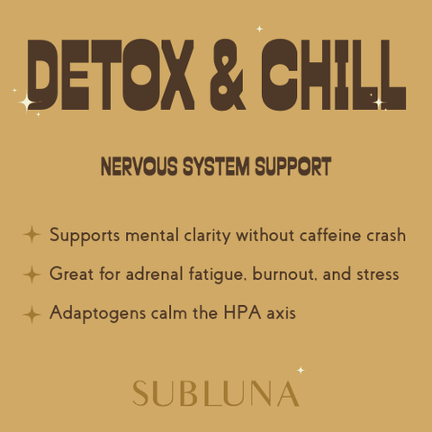 SubLuna Detox & Chill: Adaptogenic Herbal Coffee Dietary Supplement SubLuna