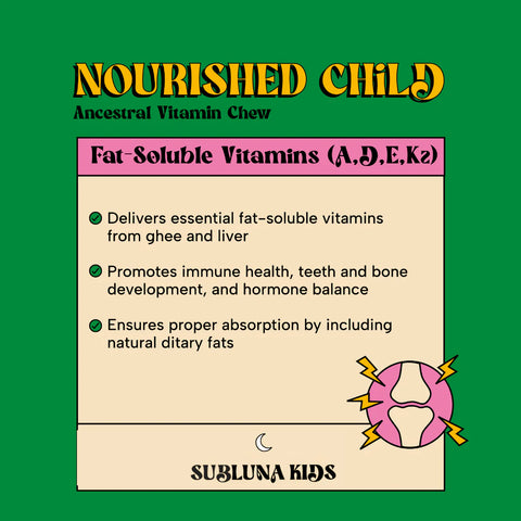 SubLuna Nourished Child: Ancestral Vitamin Gummy- Toasted S'mores Dietary Supplement SubLuna
