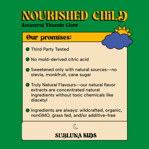 SubLuna Nourished Child: Ancestral Vitamin Gummy- Toasted S'mores Dietary Supplement SubLuna