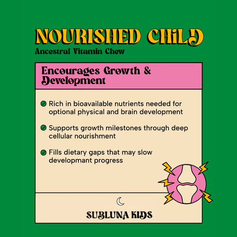 SubLuna Nourished Child: Ancestral Vitamin Gummy- Toasted S'mores Dietary Supplement SubLuna