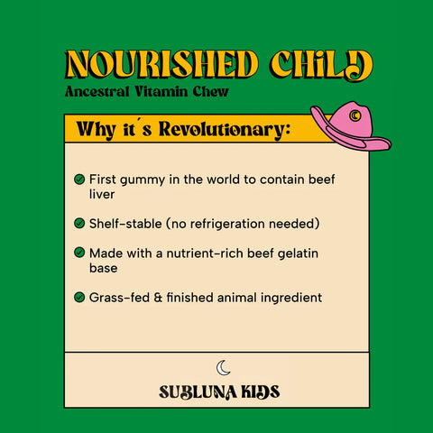 SubLuna Nourished Child: Ancestral Vitamin Gummy- Toasted S'mores Dietary Supplement SubLuna