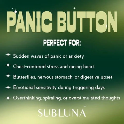 SubLuna Panic Button: Anxiety and Worry Support Herbal Supplement SubLuna