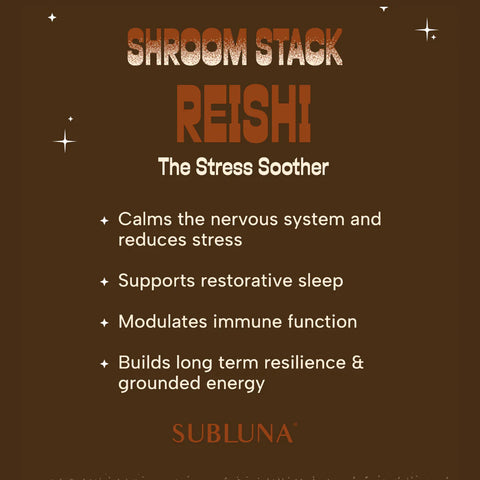 SubLuna Shroom Stack: Medicinal Mushroom Gummies Dietary Supplement SubLuna