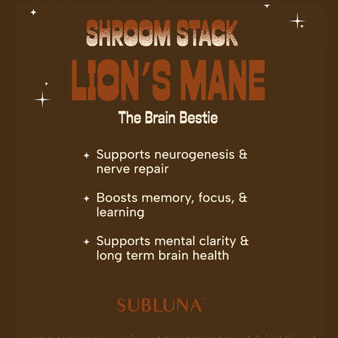 SubLuna Shroom Stack: Medicinal Mushroom Gummies Dietary Supplement SubLuna