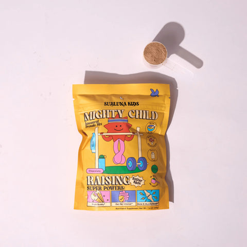 SubLuna Mighty Child: Ancestral Protein Chocolate Mix Multivitamin Supplement SubLuna