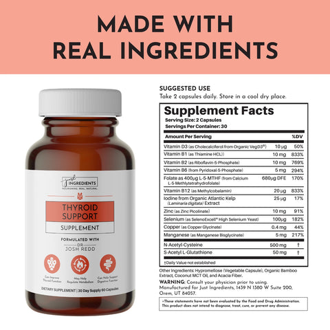 Just Ingredients Thyroid Support