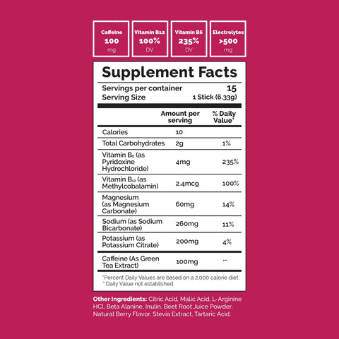 Voli Energy - Beachside Berry (15 Sticks) Dietary Supplement Voli