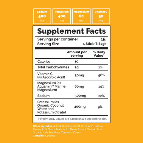 Voli Hydration - Paradise Passionfruit (15 Sticks) Dietary Supplement Voli