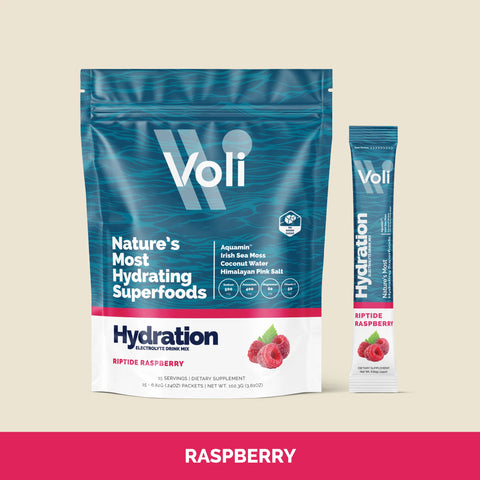 Voli Hydration - Riptide Raspberry (15 Sticks) Dietary Supplement Voli