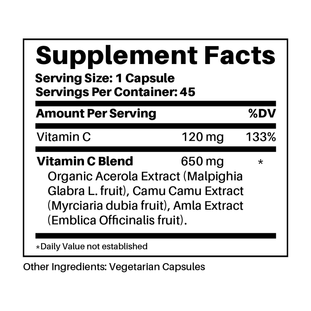 Just Ingredients Whole Food Vitamin C Complex