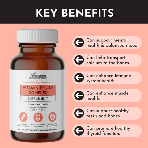 Just Ingredients Vitamin D3 + K2