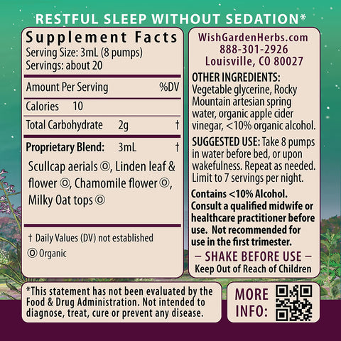Wishgarden Herbs Sleepy Nights & Fresh Mornings for Pregnancy (2oz Pump)