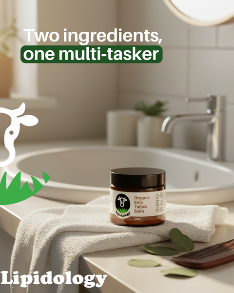 Emu Oil Tallow Balm — Healing & Deeply Restorative | Lipidology Tallow Cream Lipidology
