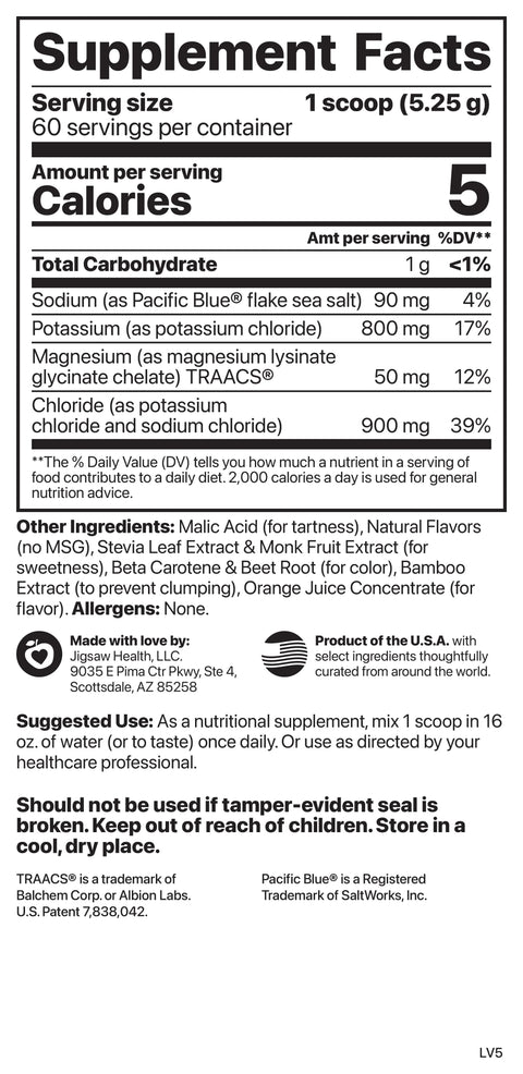 Jigsaw Potassium Cocktail Orange Jar