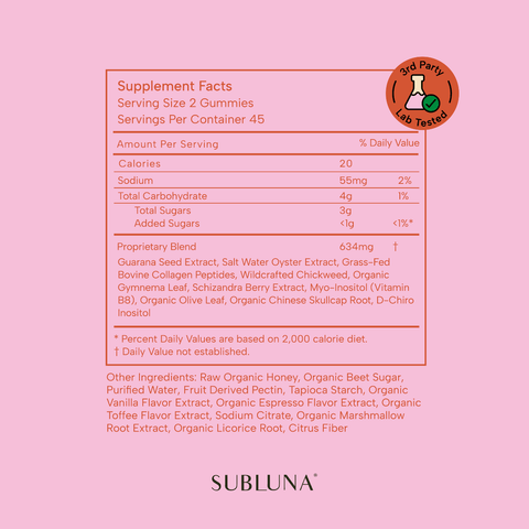 Subluna Metabolic Babe: Natural Weight Loss Support Gummy