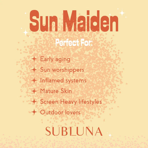Subluna Sun Maiden Herbal Electrolyte: for Sun Protection & Skin Renewal