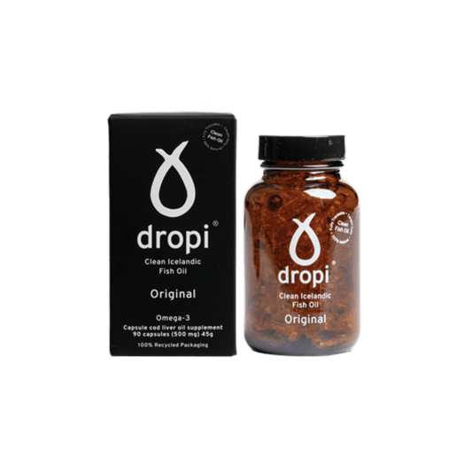 Dropi Pure Icelandic Extra Virgin Cod Liver Oil - 90 Capsules