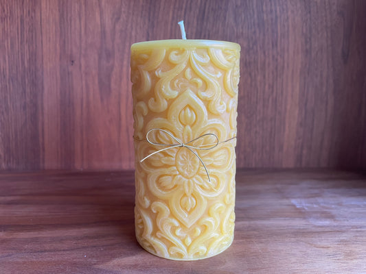 Gothic- 100% Pure Beeswax Candle 5x2.5 inches