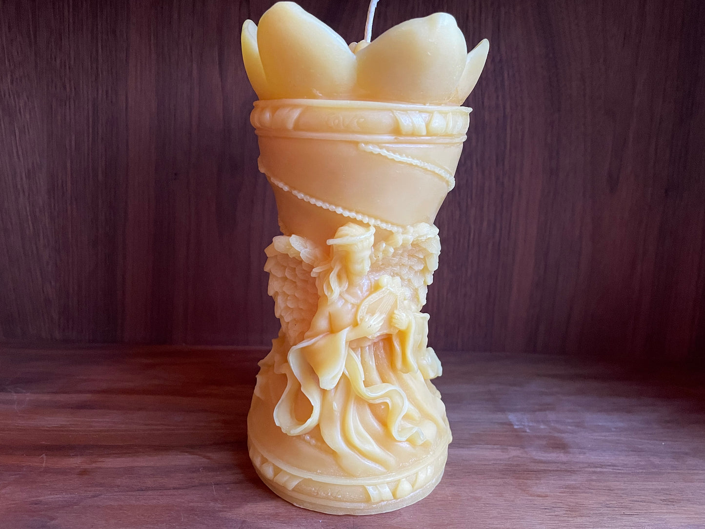 Lotus Angel- 100% Pure Beeswax Candle