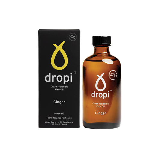 Dropi, Pure Icelandic Extra Virgin Cod Liver Oil- Ginger 170ml