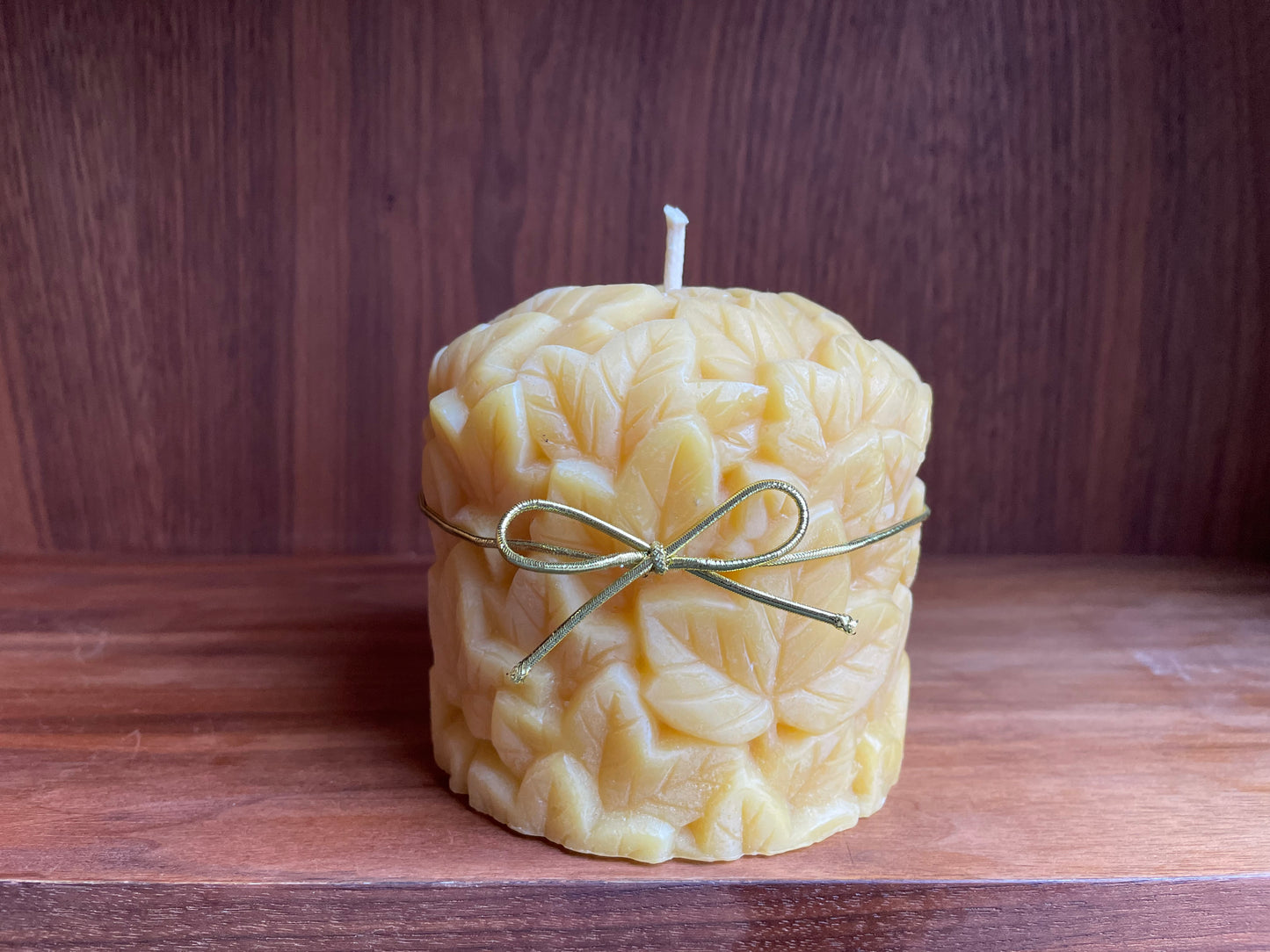 Maple- 100% Pure Beeswax Candle 3x3 inches