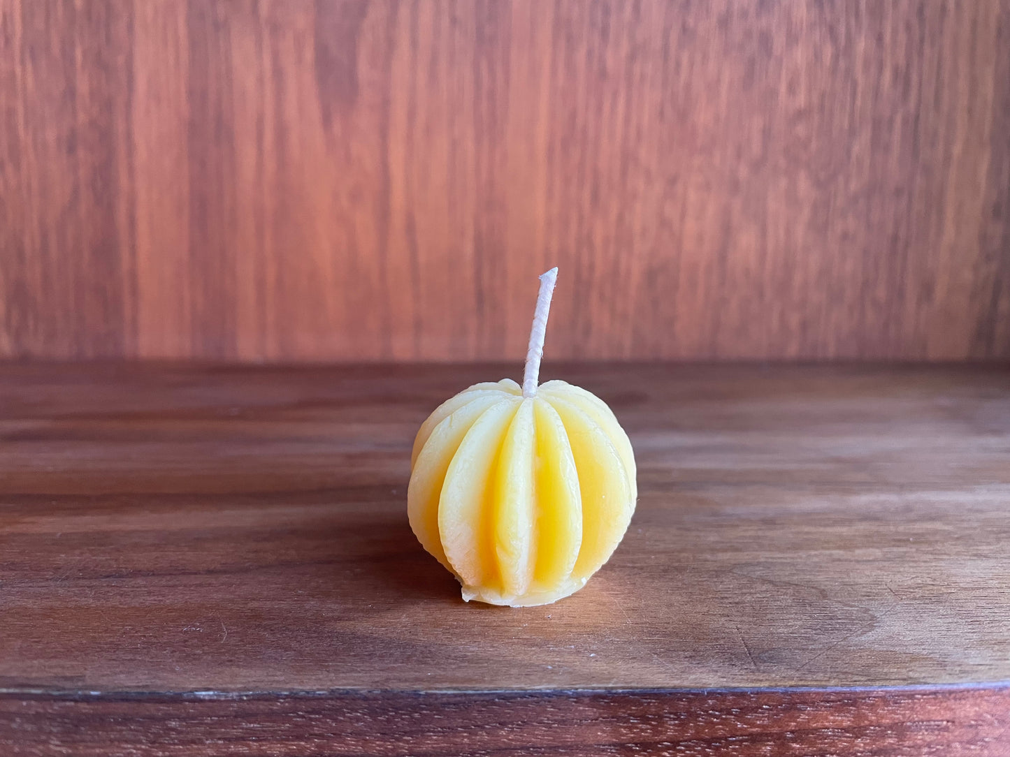 Mini Pumpkin- 100% Pure Beeswax Candle