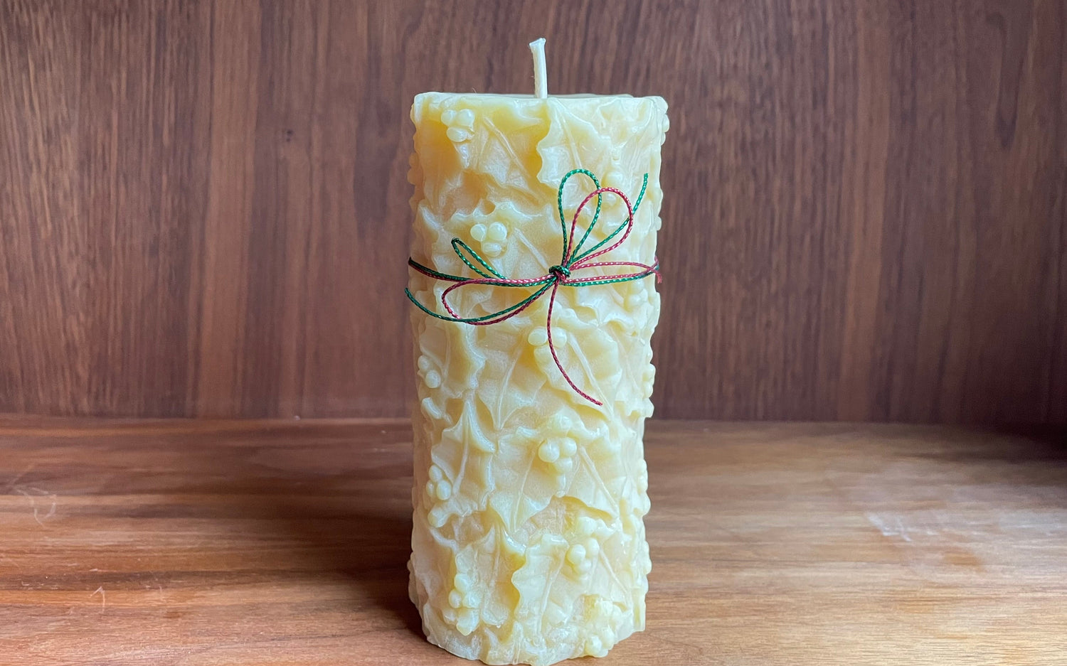 Mistletoe- 100% Pure Beeswax Candle