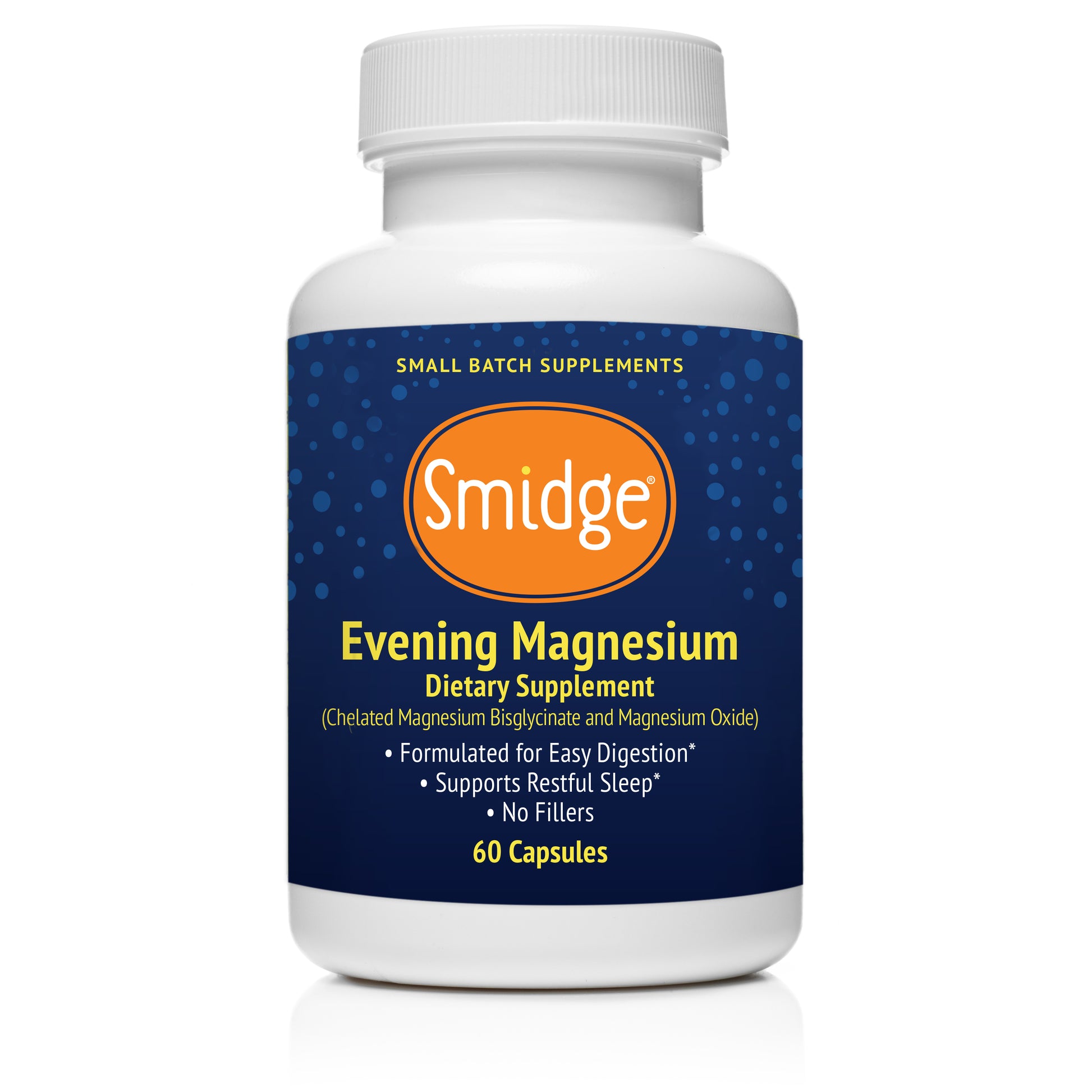 smidge evening magnesium  smidge dietary supplement  omega xl calm magnesium  magnesium supplement  magnesium glycinate  magnesium citrate  health product  essential mineral supplement