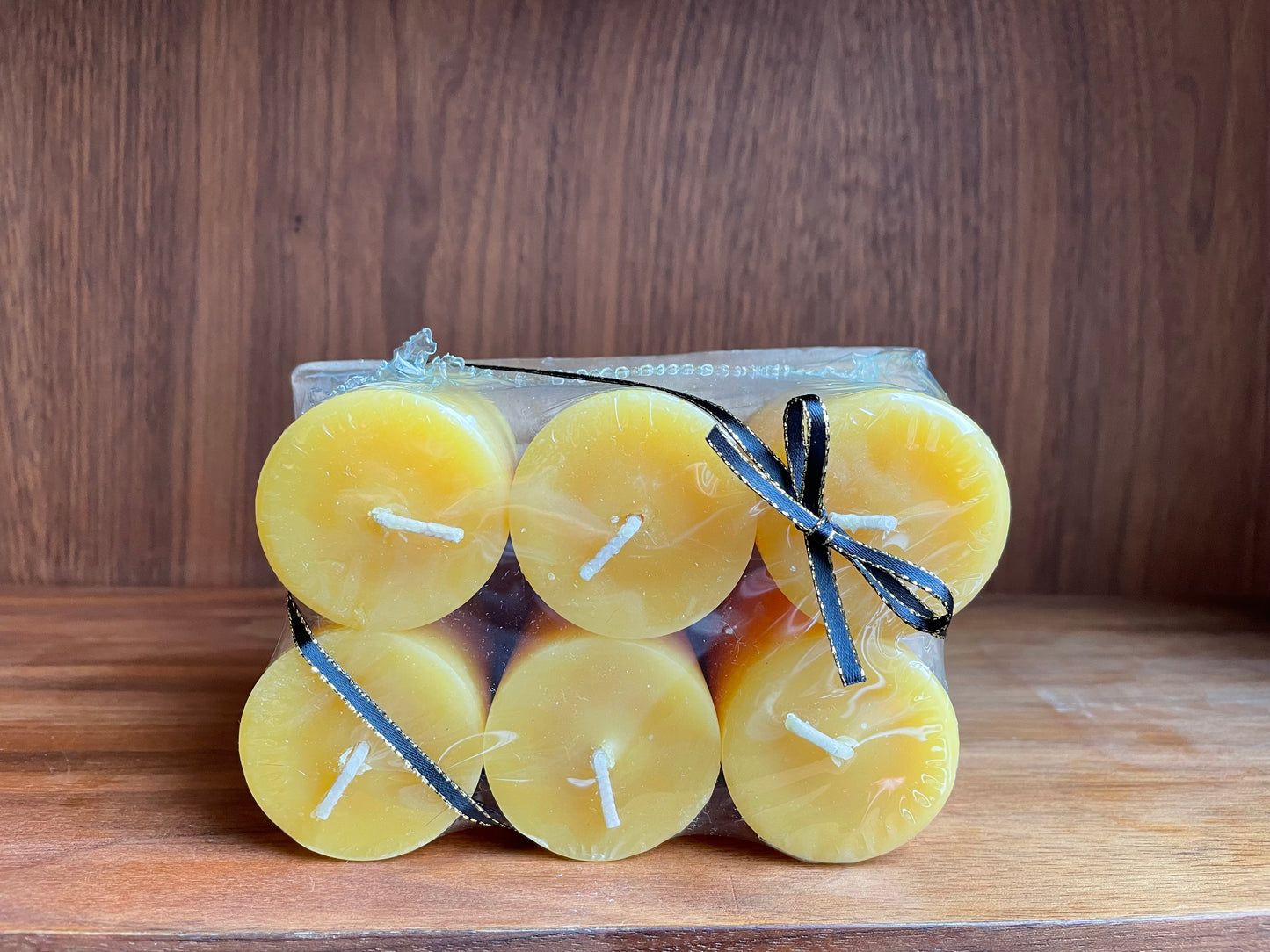 6-Pack Votives- 100% Pure Beeswax Candle